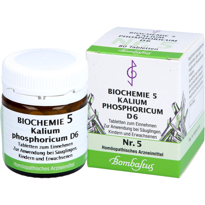 Biochemie 5 Kalium phosphoricum Bombastus D6 Tbl., 80 St TAB