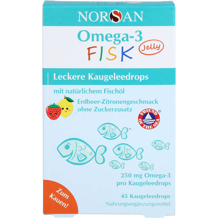 NORSAN Omega-3 FISK Jelly - für Kinder, 45 St DRA