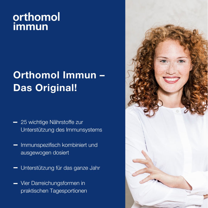 Orthomol Immun - Mikronährstoffe zur Unterstützung des Immunsystems - mit Vitamin C, Vitamin D und Zink - Tabletten/Kapseln, 15 pcs. Daily portions