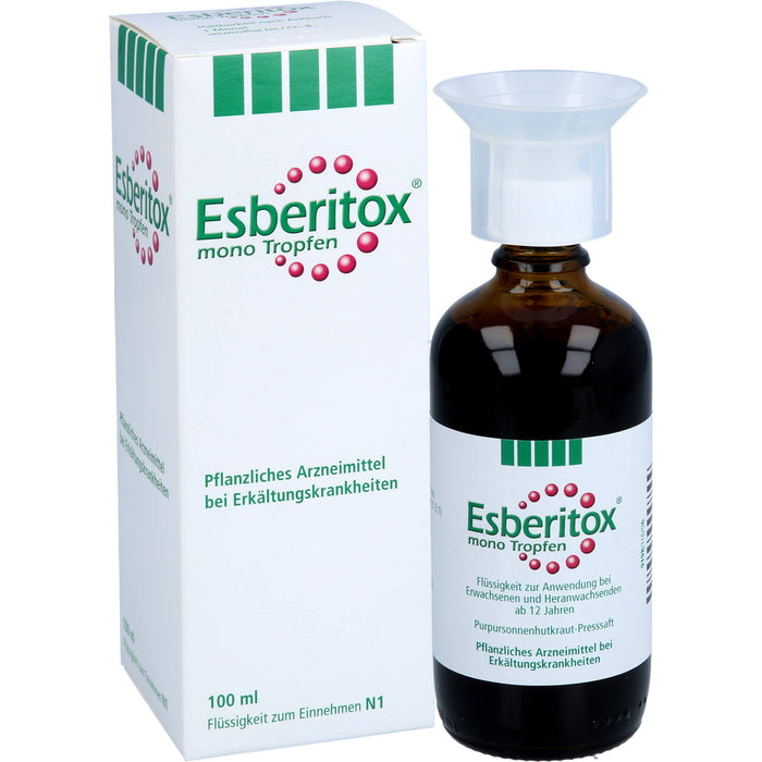 Esberitox mono Tropfen bei Erkältungskrankheiten, 100 ml Solution