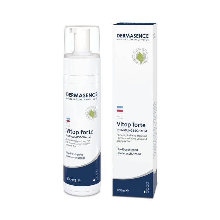 Dermasence Vitop forte Reinigungsschaum zur Reinigung und Pflege der Haut, 200 ml Solution