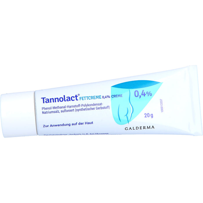Tannolact Fettcreme 0,4 % bei Hauterkrankungen, die mit Entzündung oder Juckreiz verbunden sind, 20 g Cream