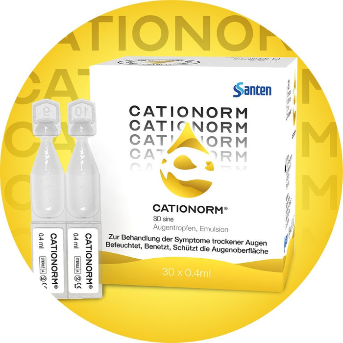 Cationorm-Augentropfen – der Rundumschutz bei trockenen und/oder tränenden Augen, 30 pcs. Single-dose pipettes