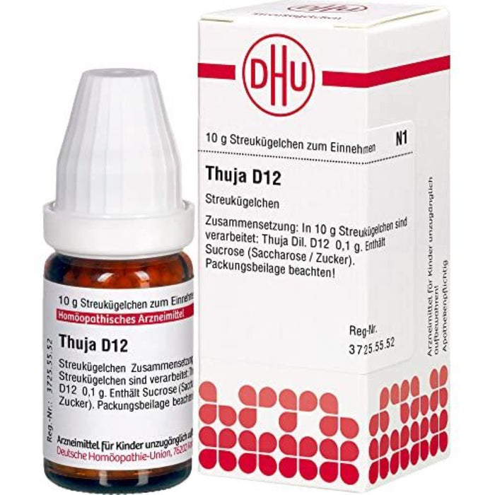 DHU Thuja D12 Streukügelchen, 10 g Globuli