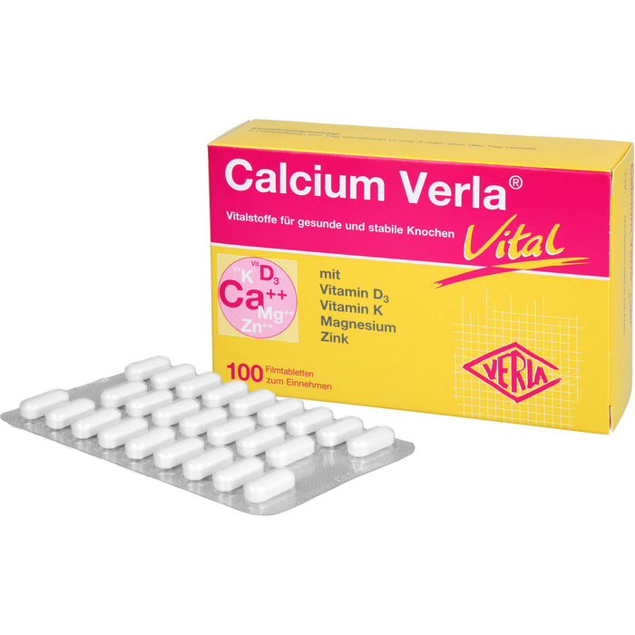 Calcium Verla vital Filmtabletten, 100 pc Tablettes