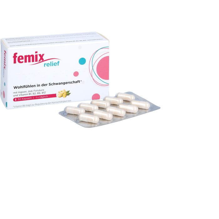 Femix Relief Kapseln zum Wohlfühlen in der Schwangerschaft, 30 pc Capsules
