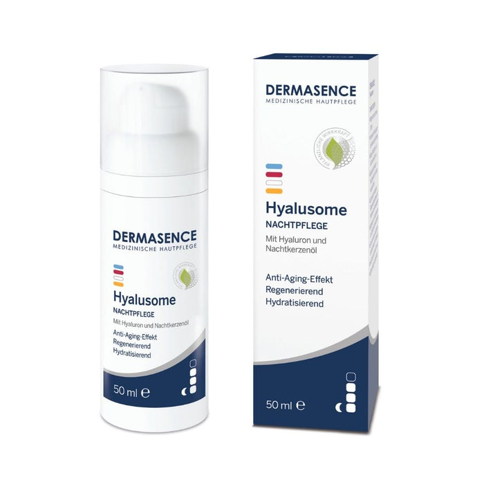 DERMASENCE Hyalusome Nachtpflege Anti-Aging Effekt, regenerierend und hydratisierend, 50 ml Crème