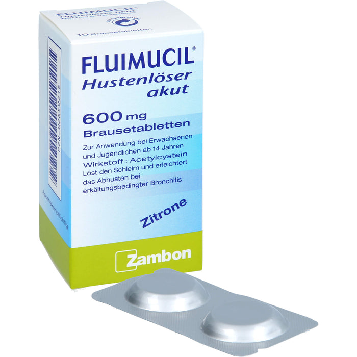 FLUIMUCIL Hustenlöser akut 600 mg Brausetabletten, 10 pc Tablettes