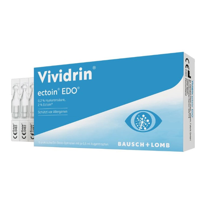 Vividrin ectoin EDO Augentropfen, 10 pc Pipettes à dose unique