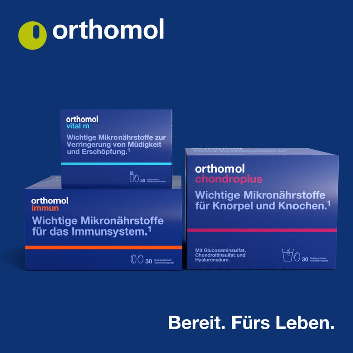 Orthomol Cardio - Mikronährstoffe für die normale Herzfunktion - mit Omega-3-Fettsäuren und Vitamin B1 - Tabletten/Kapseln, 30 pc Portions quotidiennes