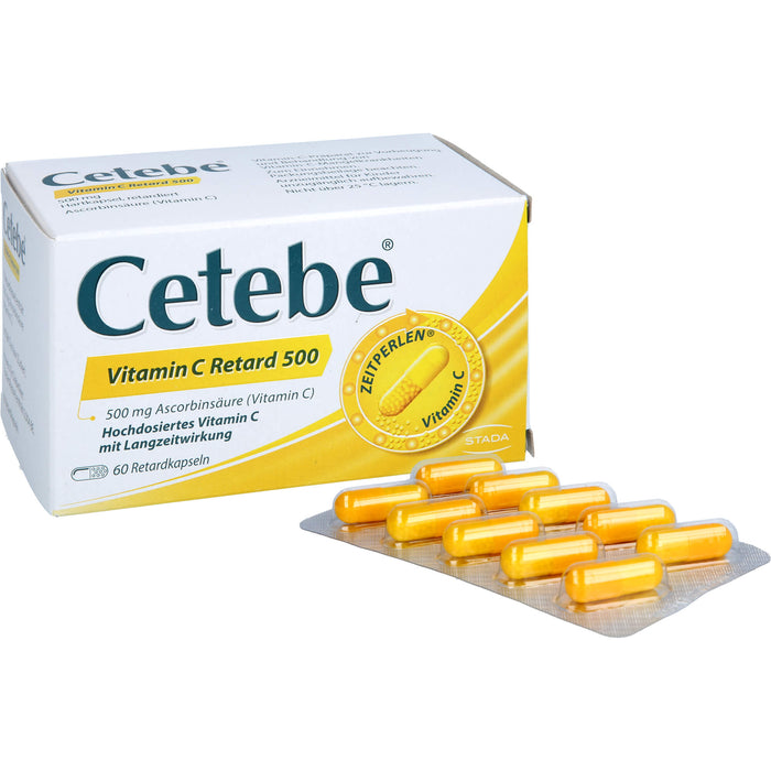 Cetebe Vitamin C Retard 500 Hartkapseln, 60 pcs. Capsules