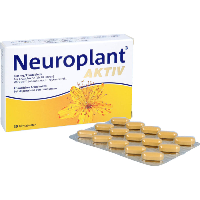 Neuroplant AKTIV Filmtabletten bei depressiven Verstimmungen, 30 pcs. Tablets