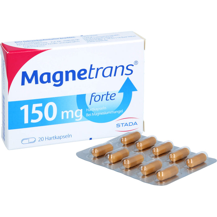 Magnetrans forte 150 mg Hartkapseln bei Magnesiummangel, 20 St. Kapseln