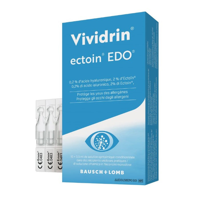 Vividrin ectoin EDO Augentropfen, 10 pc Pipettes à dose unique