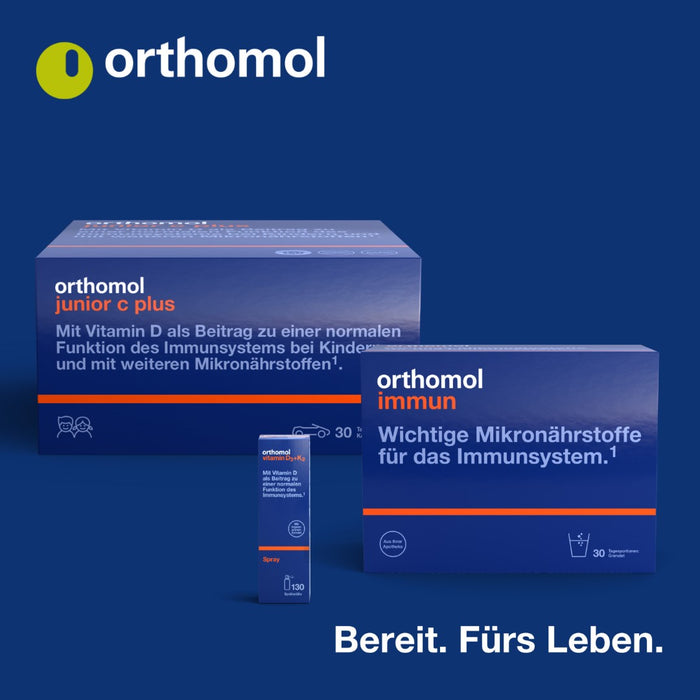 Orthomol Immun pro - Nahrungsergänzungsmittel mit Mikronährstoffen, Inulin und ausgewählten Mikroorganismen - Granulat/Kapsel, 15 pcs. Daily portions