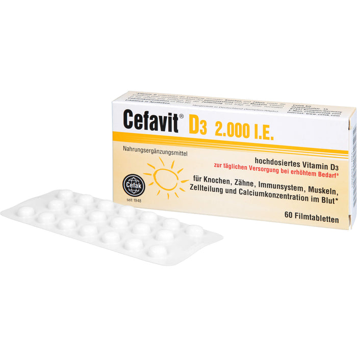 Cefavit D3 2,000 I.E., 60 St FTA