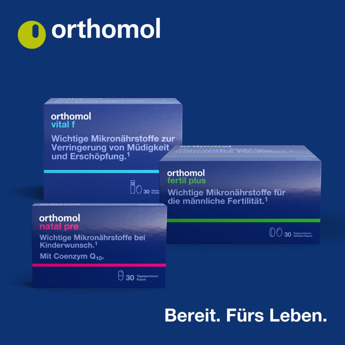 Orthomol Natal - Mikronährstoffe für Schwangerschaft und Stillzeit - mit Folsäure, weiteren Vitaminen und Zink - Tabletten/Kapseln, 30 pc Portions quotidiennes