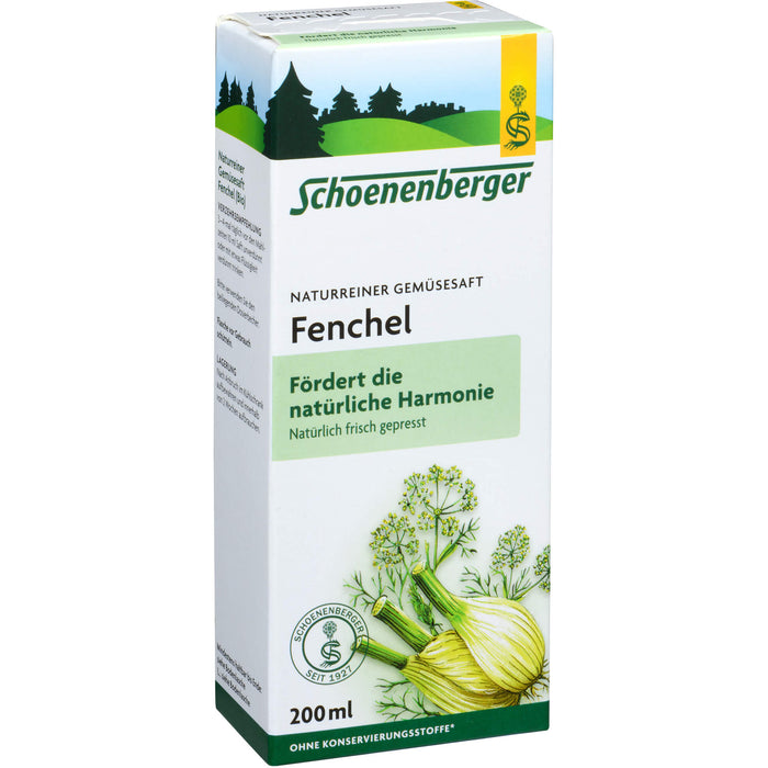 Schoenenberger Naturreiner Gemüsesaft Fenchel, 200 ml Lösung