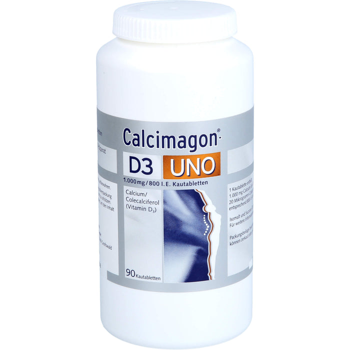 Calcimagon D3 Uno Kautabletten, 90 pcs. Tablets